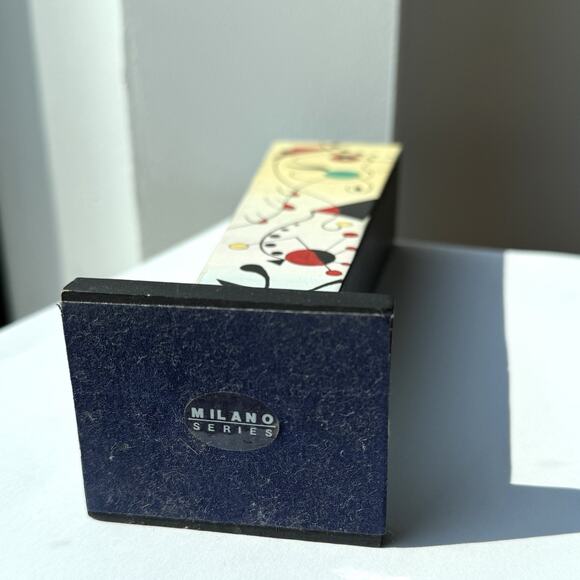 Milano Series Wood Taper Candlestick Holder Hand Painted Wassily Kandinsky - Picture 6 of 6